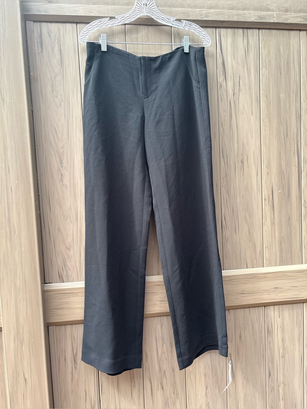 Reformation Vida Low Rise Pants in Pitch Black New with Tags! - Picture 4 of 6